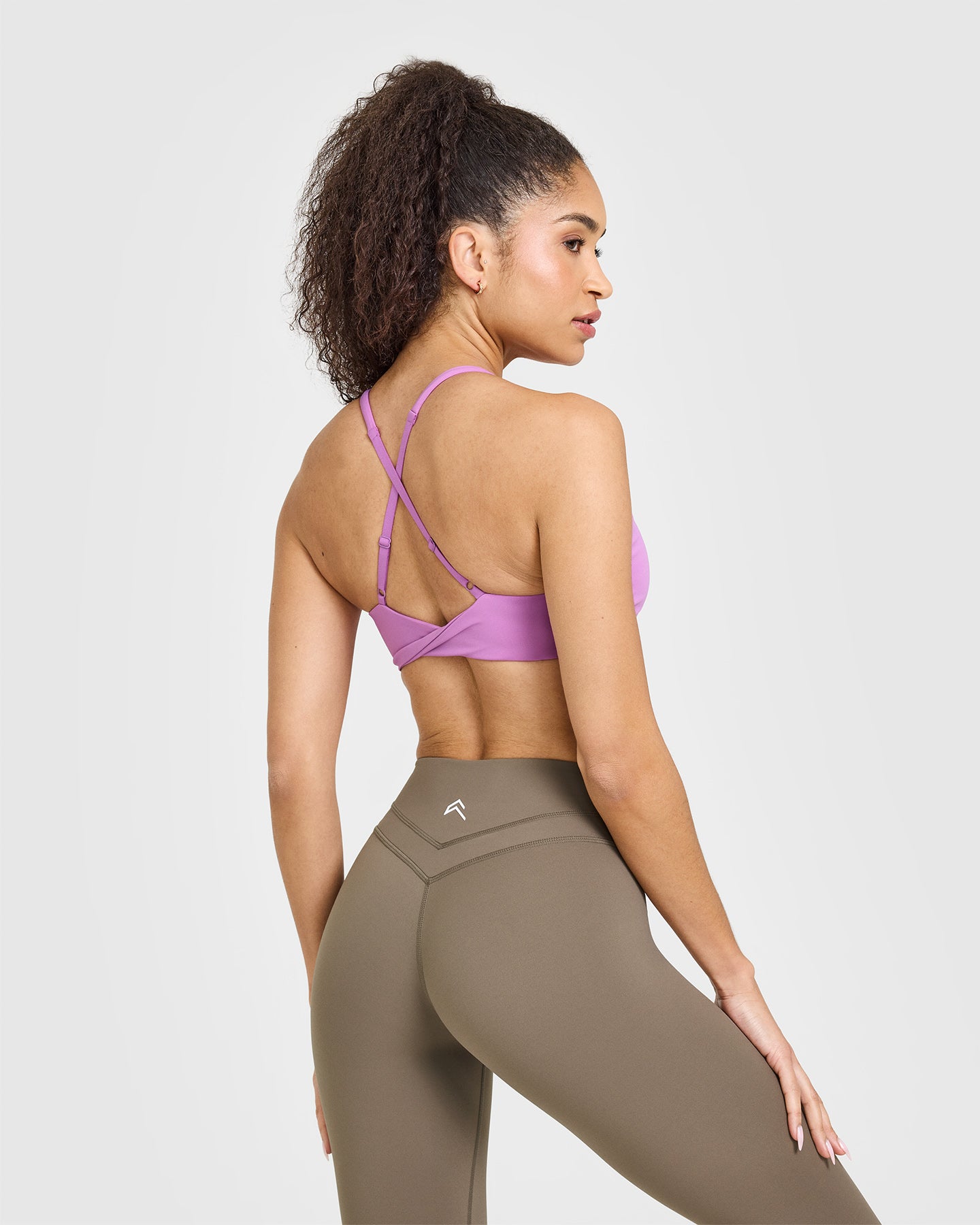 Seamless Wireless Micro Bralette - Comfortable & Supportive Orchid Purple Lace Bralette for Everyday Wear, Yoga & Lounge