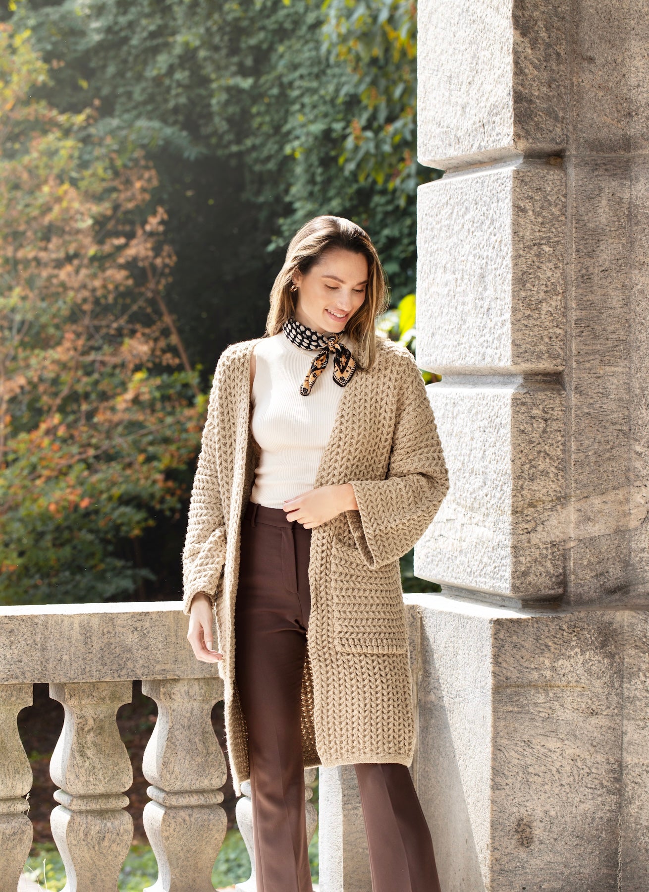 Women's Long Sleeve Kimono Cable Knit Cardigan Sweater - Cozy Fall Winter Wrap for Casual Outfits & Layering