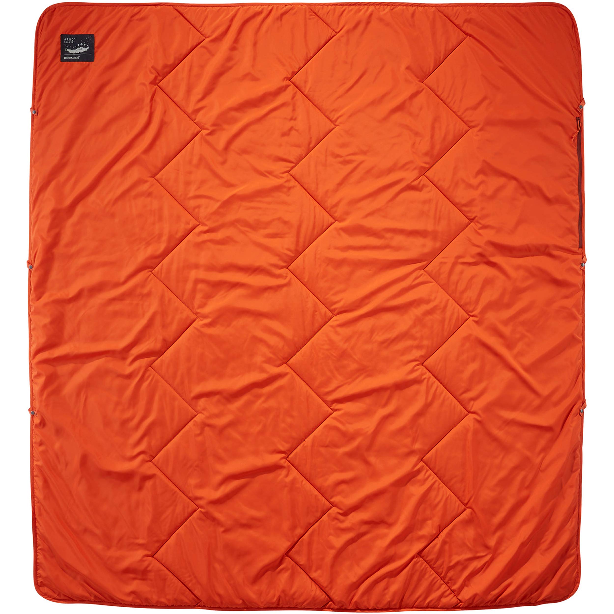 Therm-a-Rest Argo Insulated Camping Blanket - Lightweight & Water-Resistant for Backpacking, Hiking & Outdoor Adventures (Tomato Red) - Perfect for Picnics, Beach Trips & Emergency Survival Kits