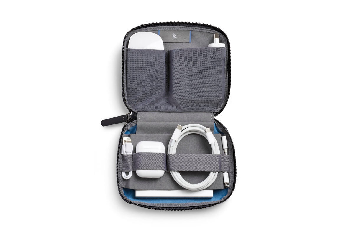 Bellroy Compact Tech Organizer - Slim Travel Cable Pouch for Phones, Chargers & Accessories | Perfect for Business Trips & Daily Commute