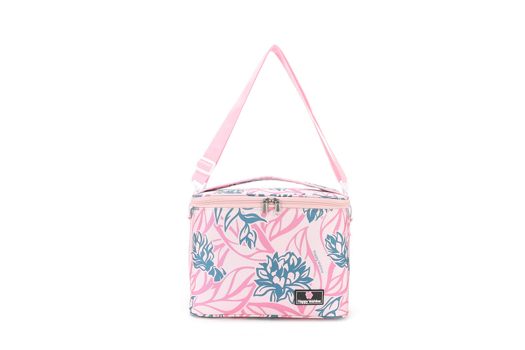 Premium Insulated Cooler Tote Bag - Medium Size, Heliconia Pink - Perfect for Beach Picnics, Camping & Outdoor Adventures