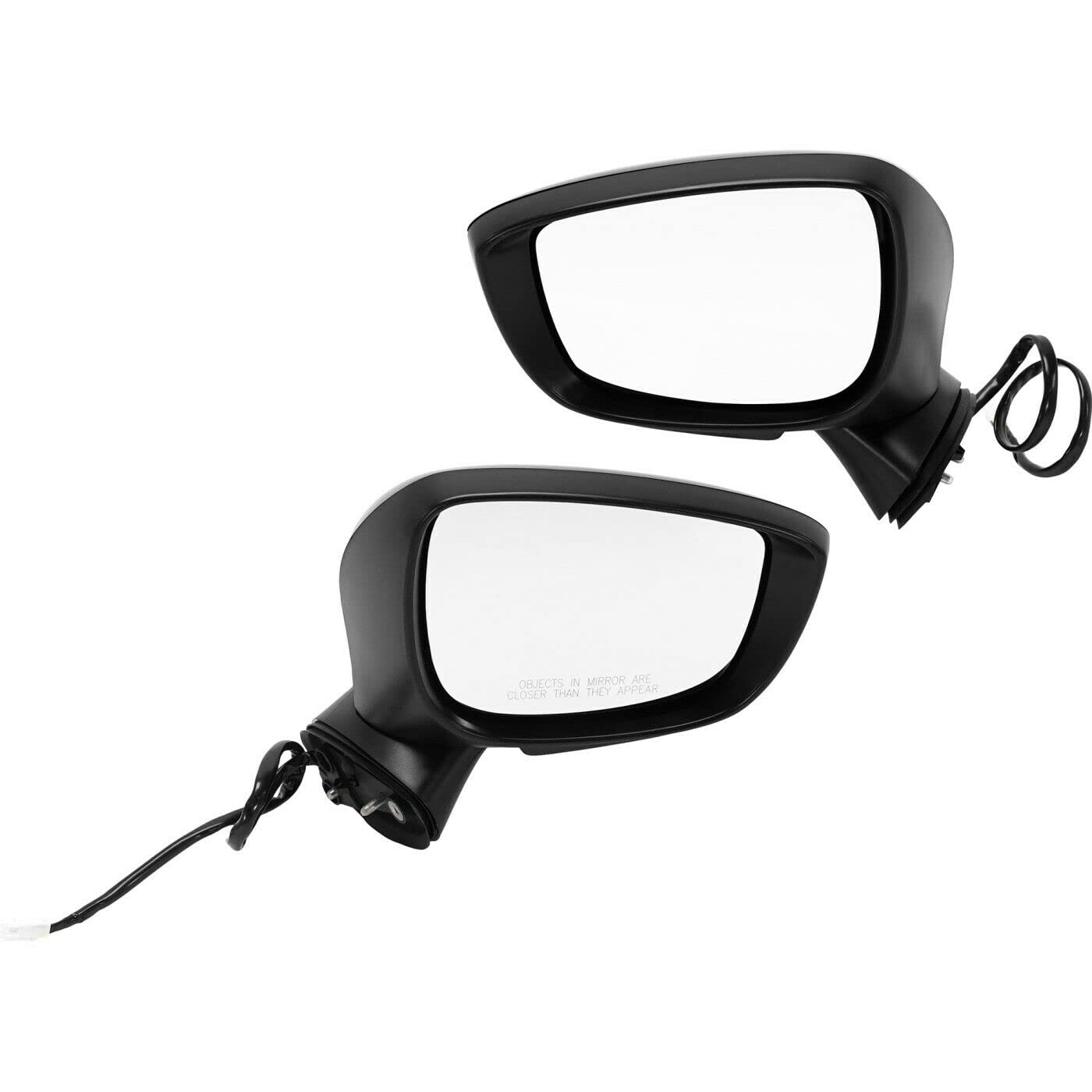 Replacement Mirror Set for KR2369121A & KR2369181A - 2-Piece Heated Side Mirrors (Driver & Passenger) - Perfect for Winter Driving & Enhanced Visibility