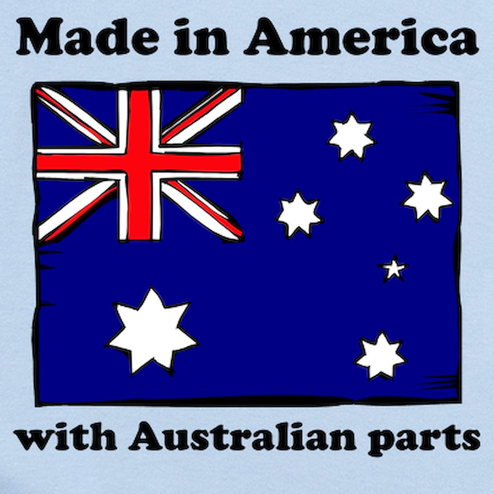 Made in USA Baby Bodysuit - Cute Infant Romper with Australian Parts | Perfect for Newborns, Photo Shoots & Everyday Wear