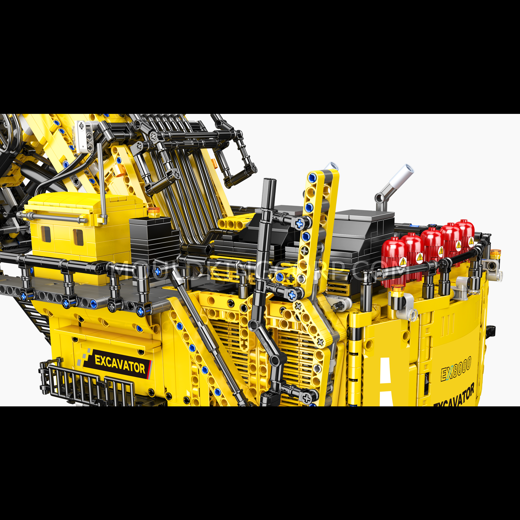 MOULD KING 17070 Liebherr R 9800 Mining Excavator Building Set - 4767 Piece Construction Toy for Adults & Kids | STEM Educational Model Kit | Perfect for Collectors, Mining Enthusiasts & Construction Lovers