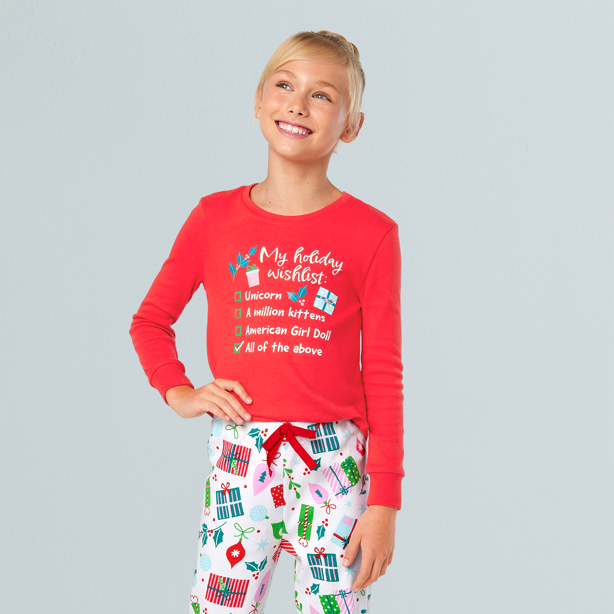 Cozy Holiday Pajamas for Girls - Soft Christmas PJ Sets for Kids - Perfect for Family Photos & Festive Sleepovers