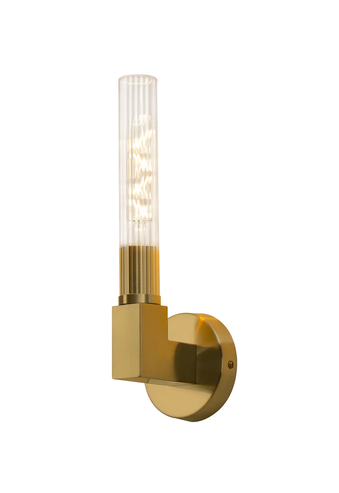 ASTI 1-Light Wall Sconce with E27 Socket, IP44 Rated, Antique Brass/Satin Nickel/Satin Black/Gold Finish - Perfect for Bedroom, Hallway & Outdoor Lighting