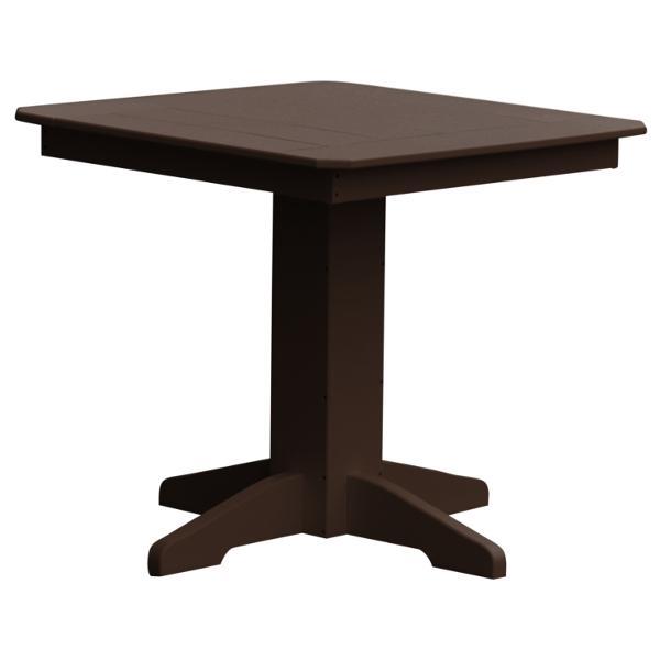 Eco-Friendly Recycled Plastic Square Dining Table - Durable & Sustainable Outdoor/Indoor Use for Patio, Garden, or Kitchen