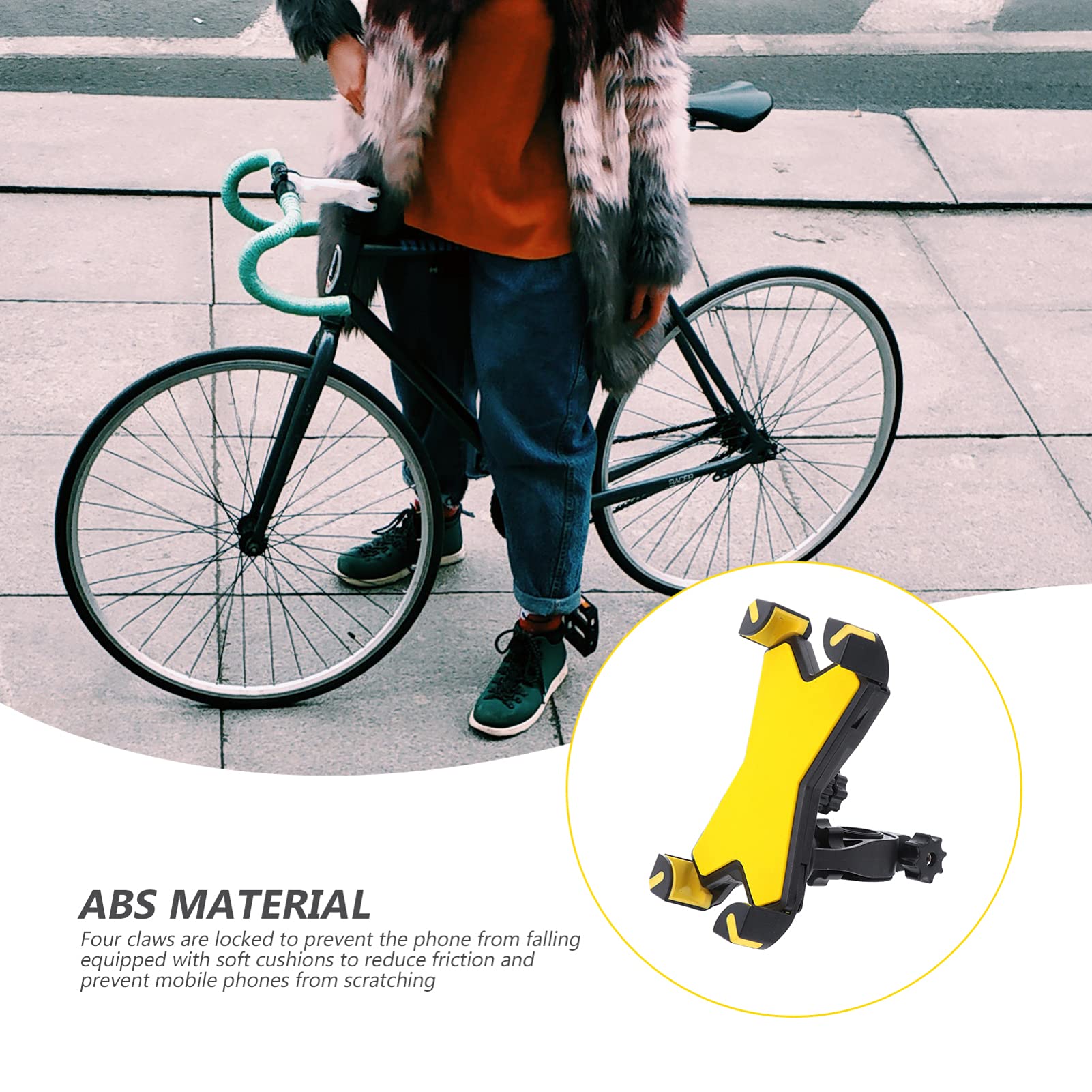BESPORTBLE Motorcycle Phone Mount - Adjustable Handlebar Holder for Bike & Phone Stand - Perfect for Riding & Navigation