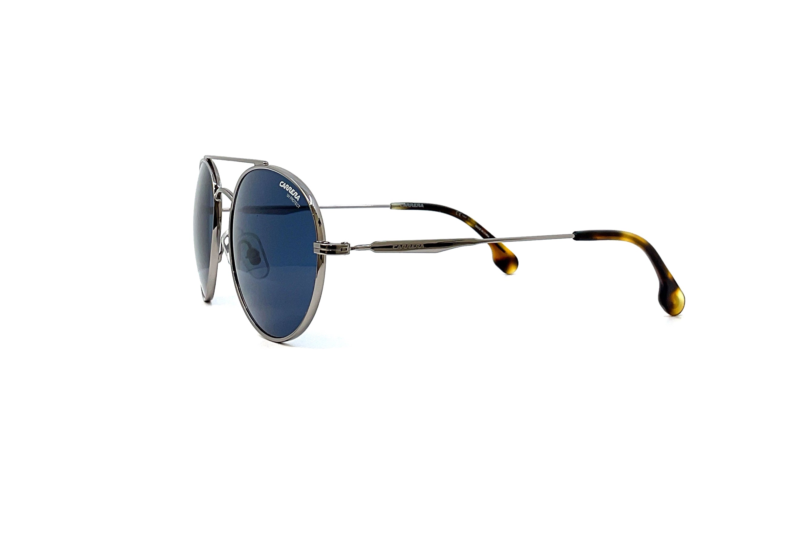 Carrera 131/S Ruthenium Sunglasses - Polarized UV Protection Aviator Style for Men & Women - Perfect for Driving, Outdoor Sports & Fashion Accessories