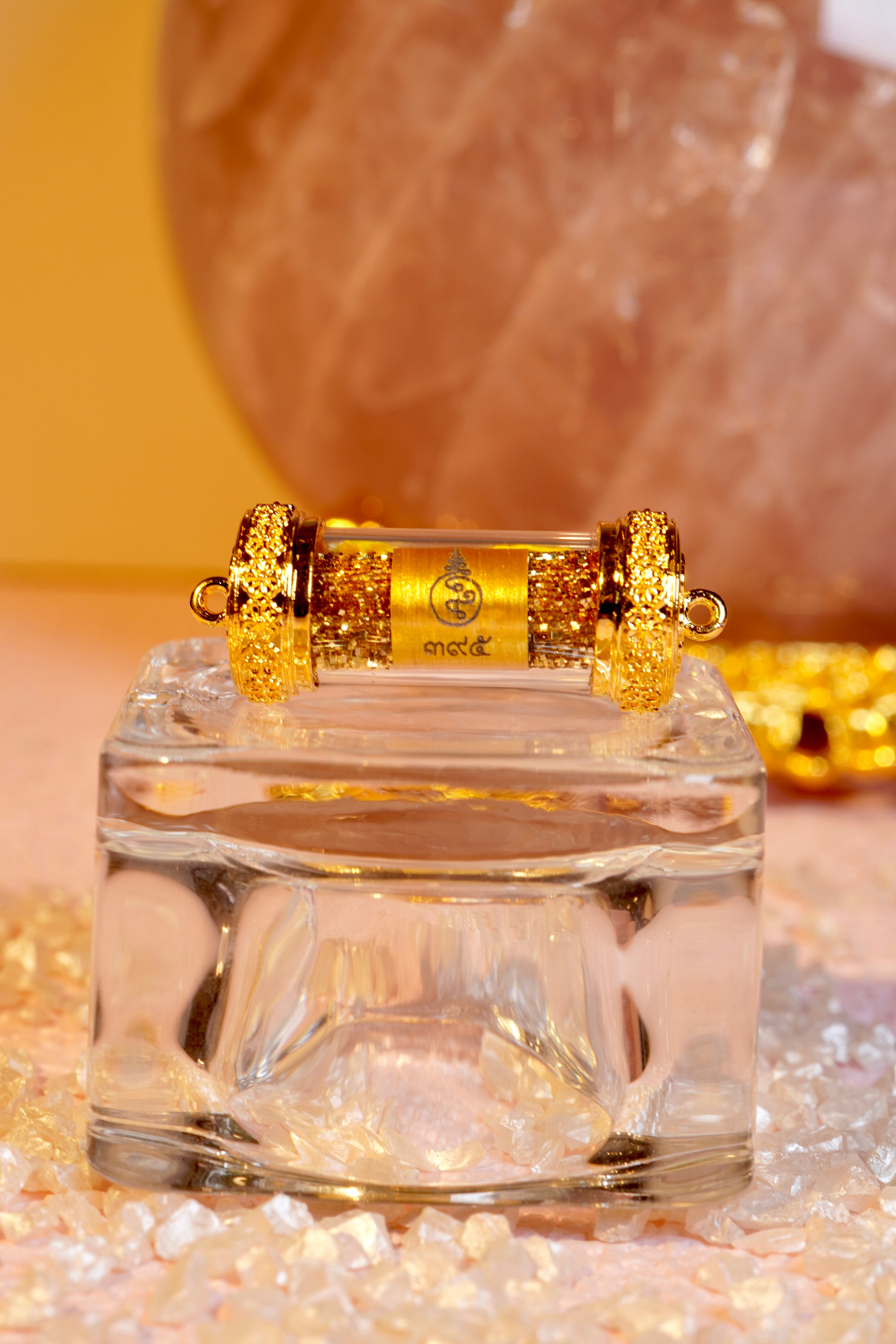 Glittery Huat Amulet - Lucky Charm for Wealth & Prosperity | Feng Shui Decor, Home Office Blessing, Gift for Success