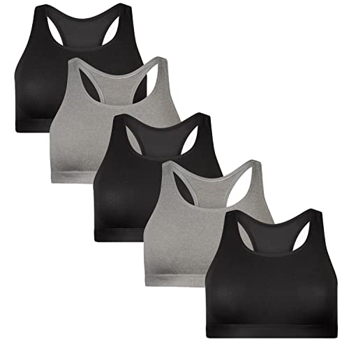 5 Pack - 3 Black, 2 Grey