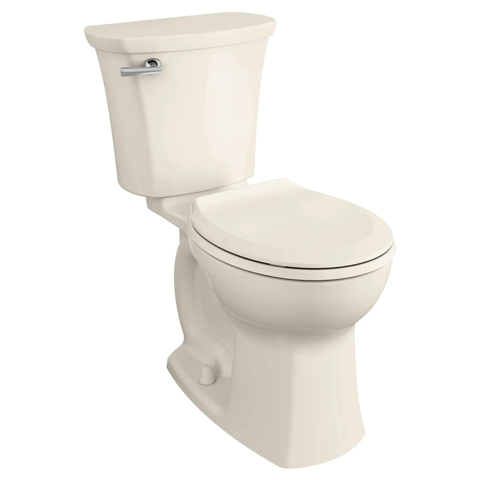 Edgemere Two-Piece 1.28 GPF/4.8 LPF Water-Saving Round Front Toilet with Soft-Close Seat - Perfect for Small Bathrooms & Modern Homes