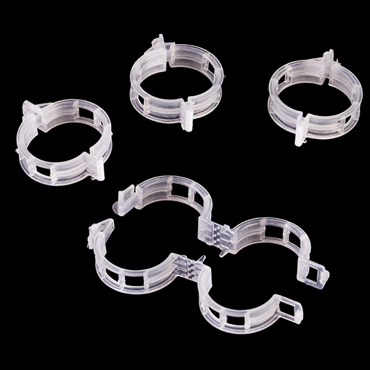 200PCS Plant Support Clips - Heavy Duty Tomato Vine Clips for Fixing Tomatoes, Peppers, Eggplants & Fruit Vegetables | Garden Plant Ties for Healthy Growth & Stronger Stems | Perfect for Greenhouse, Backyard & Indoor Gardening