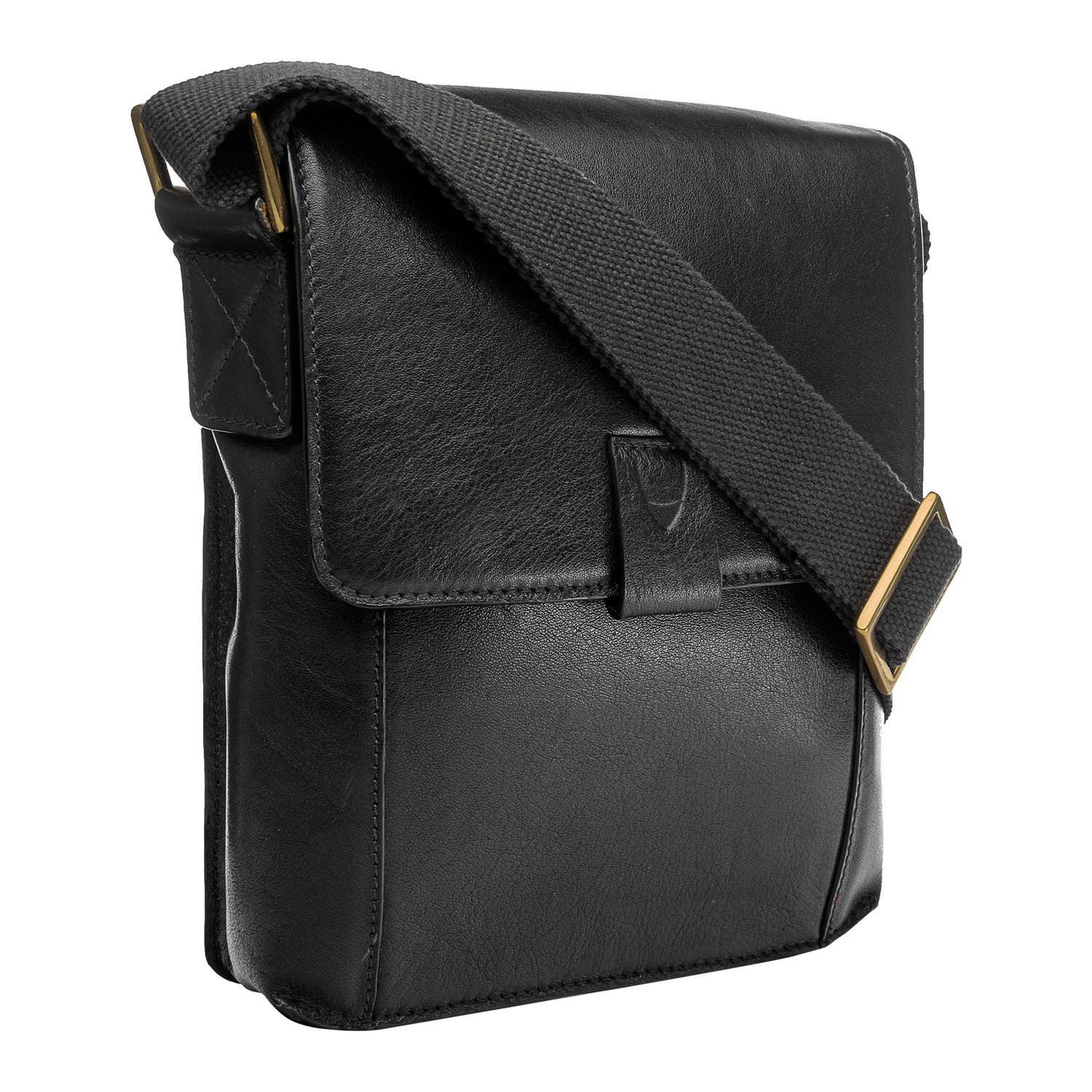 **Hidesign Aiden Genuine Leather Mini Crossbody Bag for Men & Women – Stylish Messenger & Travel Bag – Fits 10.5