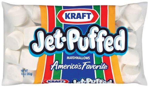 Premium Kraft Jet-Puffed Original Marshmallows - 10 oz Resealable Bags (Pack of 4) - Perfect for Hot Cocoa, Baking, Campfire S'mores & Dessert Recipes