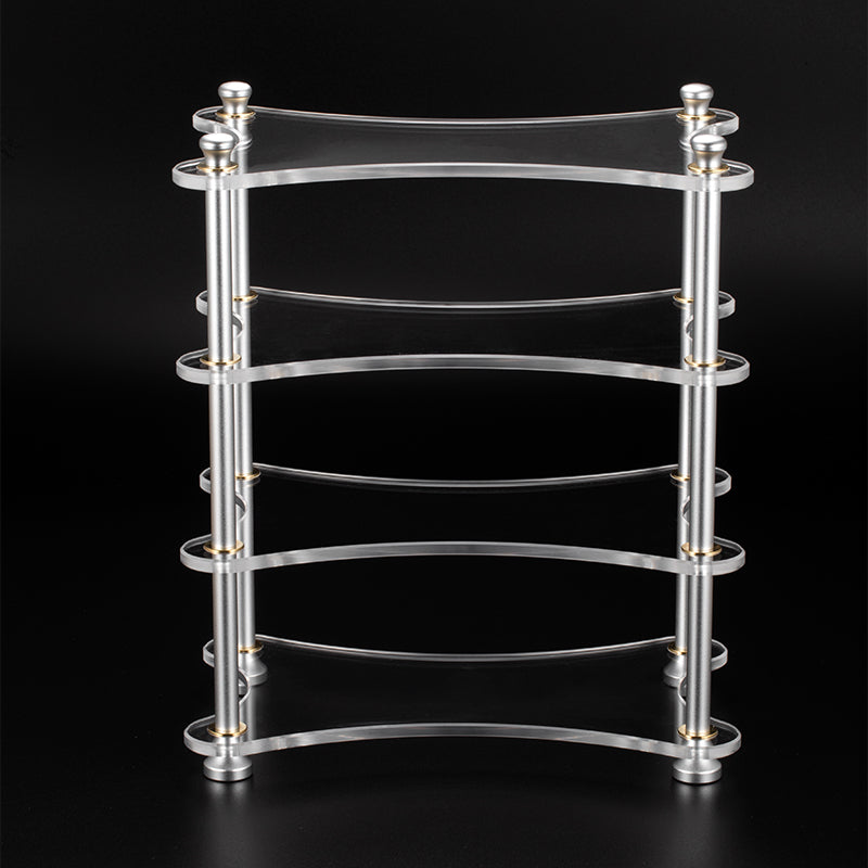 xDuoo X R01 Premium Multilayer Acrylic HiFi Audio Rack - Compact Stand for Small Amps & DACs - Perfect for Home Studio, Office, and Audiophile Setups