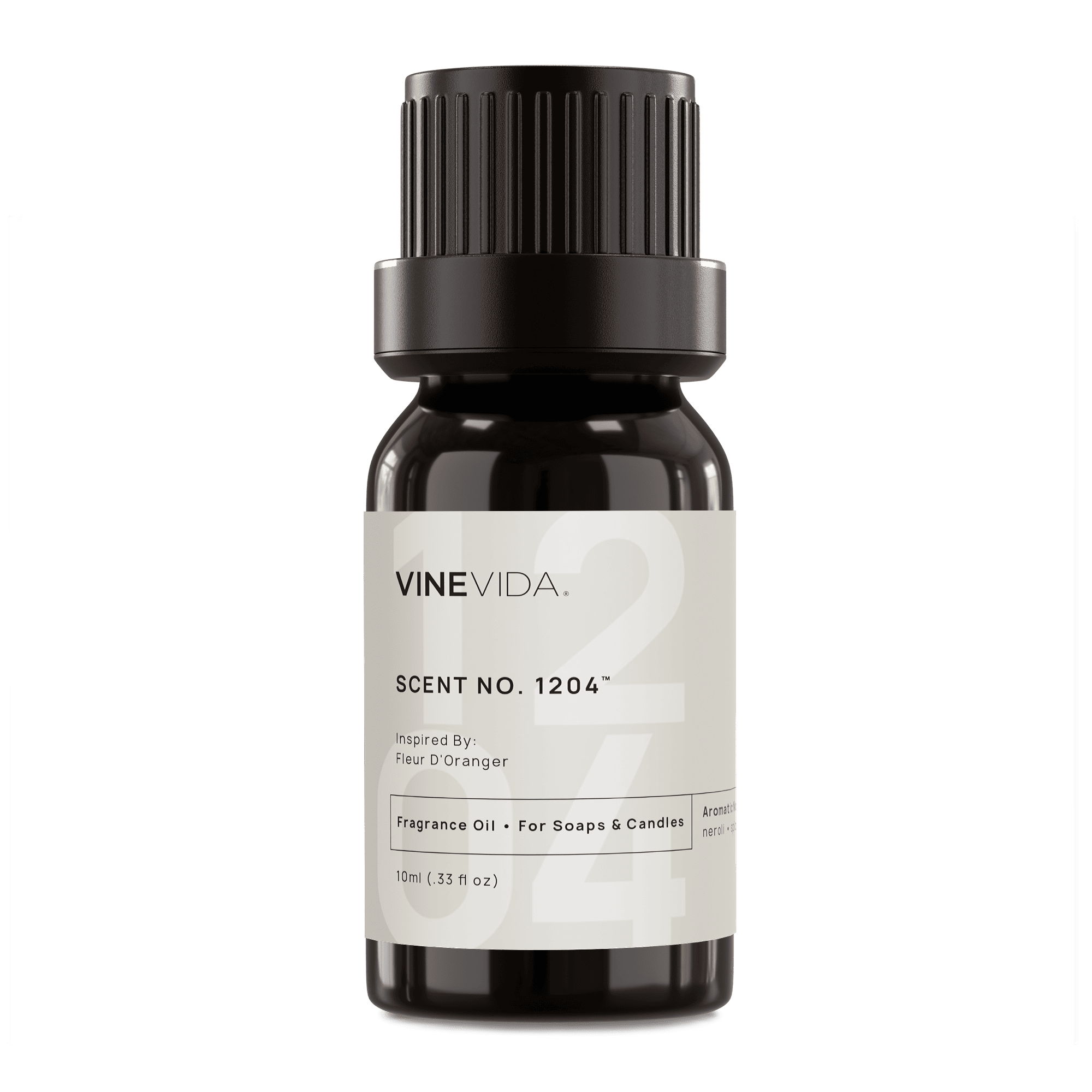 NO. 1204 Orange Blossom Fragrance Oil for Soap Making & Candle Making - Inspired by Diptyque Fleur D'Oranger - Perfect for DIY Home Spa & Aromatherapy
