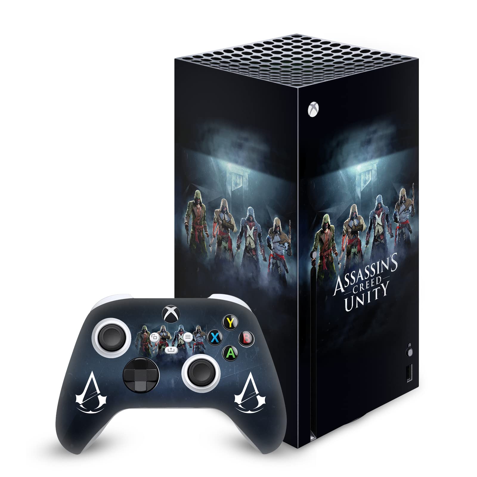 Officially Licensed Assassin's Creed Unity Key Art Vinyl Sticker Skin Decal for Xbox Series X Console & Controller - Gaming Accessories for Xbox Fans | Perfect for Customizing Your Gaming Setup