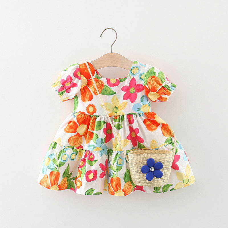 Cozy Baby Girls Flower Dress - Summer Princess Dress for Toddlers | Perfect for Parties, Photos & Special Occasions