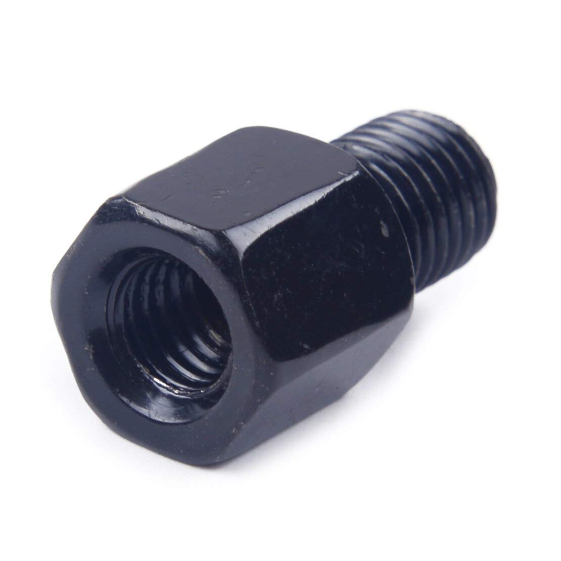 10mm to 8mm Motorcycle Mirror Adapter Extender Mount - Universal Black Car & Bike Accessory for Improved Visibility & Safety - Perfect for Harley, Honda, Yamaha & More