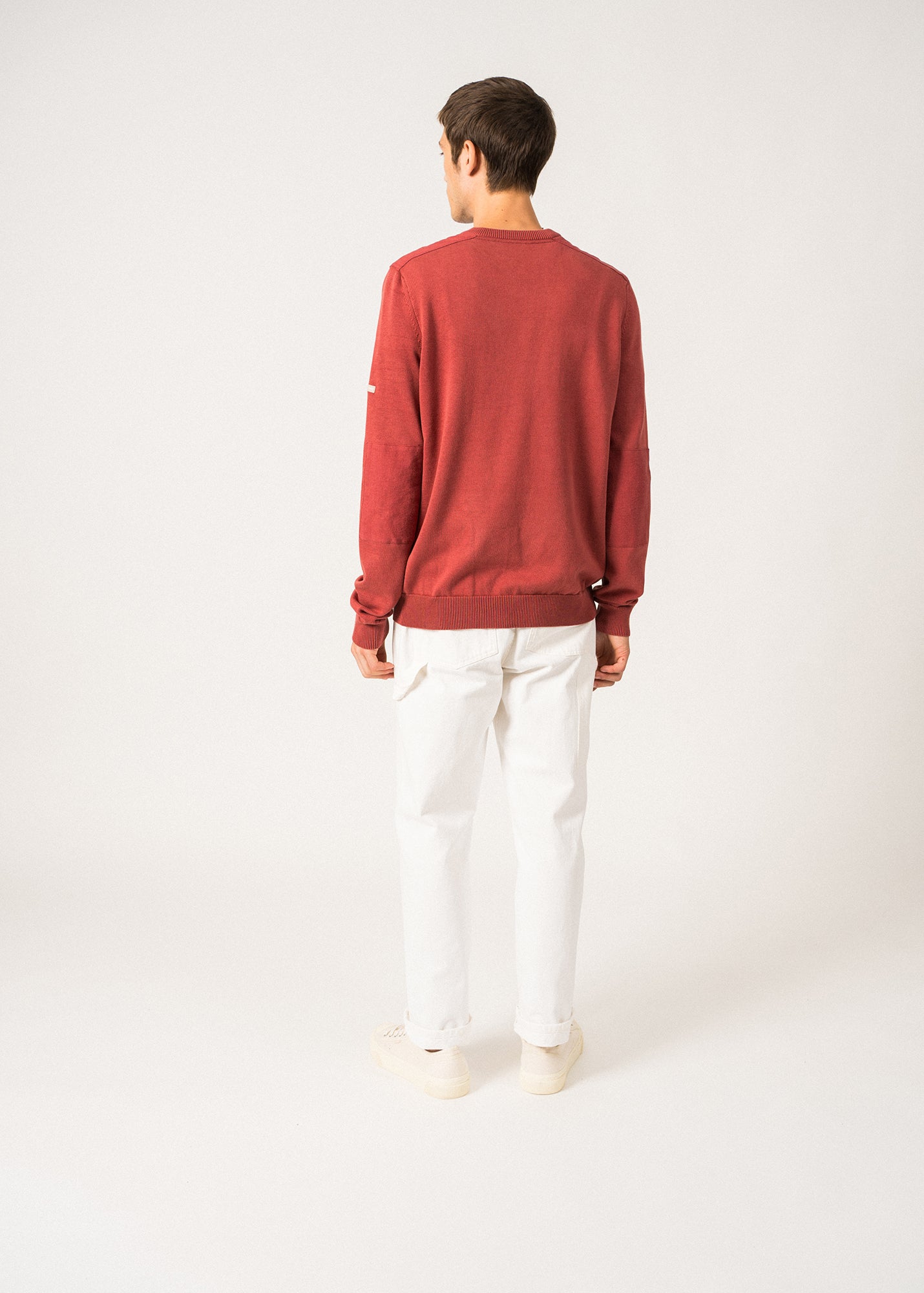TREVISE Men's Lightweight Cotton Sweater - Soft & Breathable Pullover in Terracotta | Perfect for Casual Wear, Office & Outdoor Activities