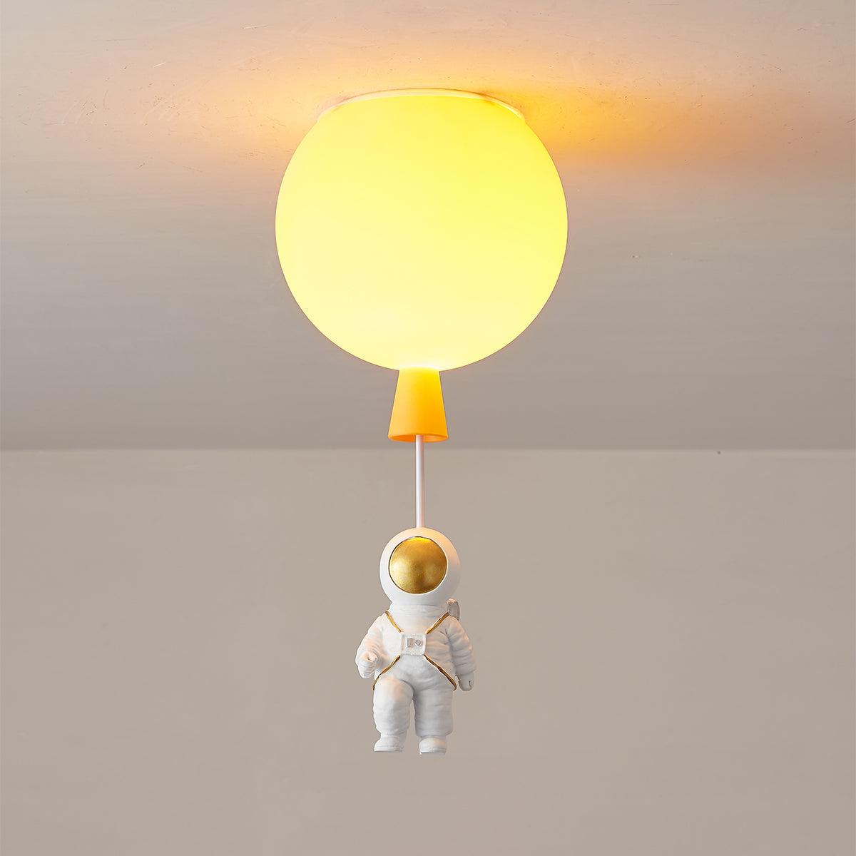 Frosted Glass Balloon Pendant Light - Modern Ceiling Lighting Fixture for Living Room, Bedroom, and Dining Room Decor