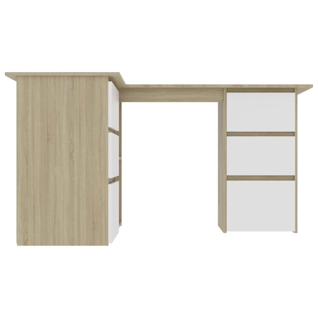 Industrial Style Home Office Desk with Drawers - 57.1