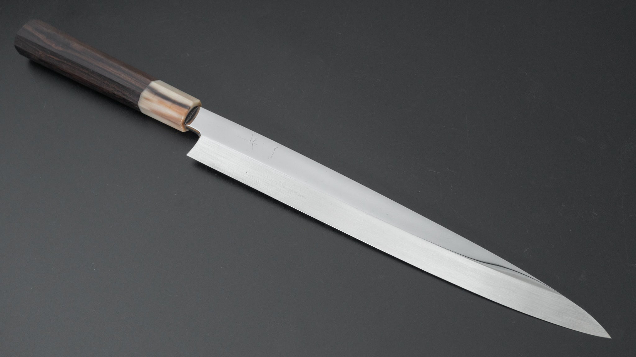 Hitohira Yamatsuka Mosuke Mirror Polished Ginsan Honyaki Yanagiba 270mm Japanese Chef Knife with Ebony Wood Handle & Saya - Perfect for Sushi, Sashimi & Precision Meat Cutting