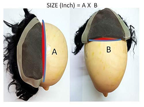 Majik Men 9x6 Human Hair Front Lace Wig - Natural Black Color with Free Hair Straightener, Comb, Wig Tape & Clips | Perfect for Cosplay, Daily Wear & Hair Loss Solutions