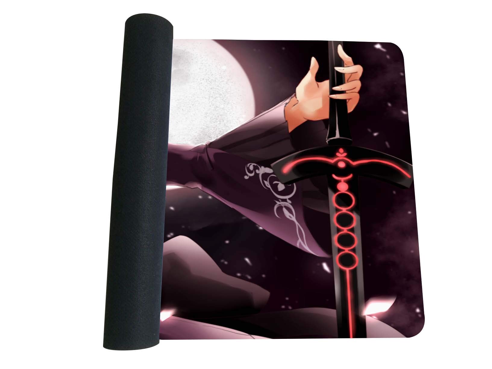 Fate Stay Night Anime Mouse Pad - Large Gaming Desk Mat for Computer & Keyboard - Saber Alter Fate Grand Order Design - Perfect for PC Gaming, Office Work & Anime Decor (226)