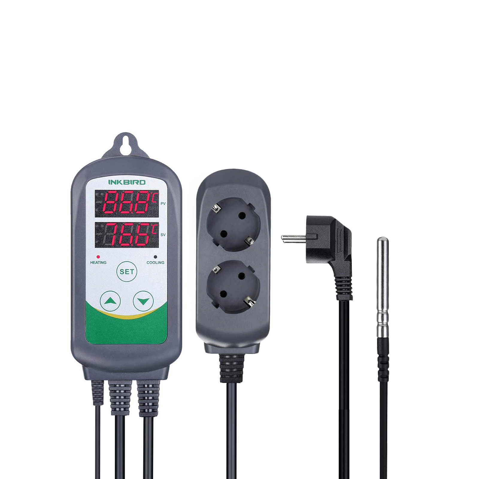 ITC-308S Digital Temperature Controller - Precise Thermostat for Homebrewing, Aquariums & Reptile Tanks | Easy-to-Use Heating & Cooling Control System