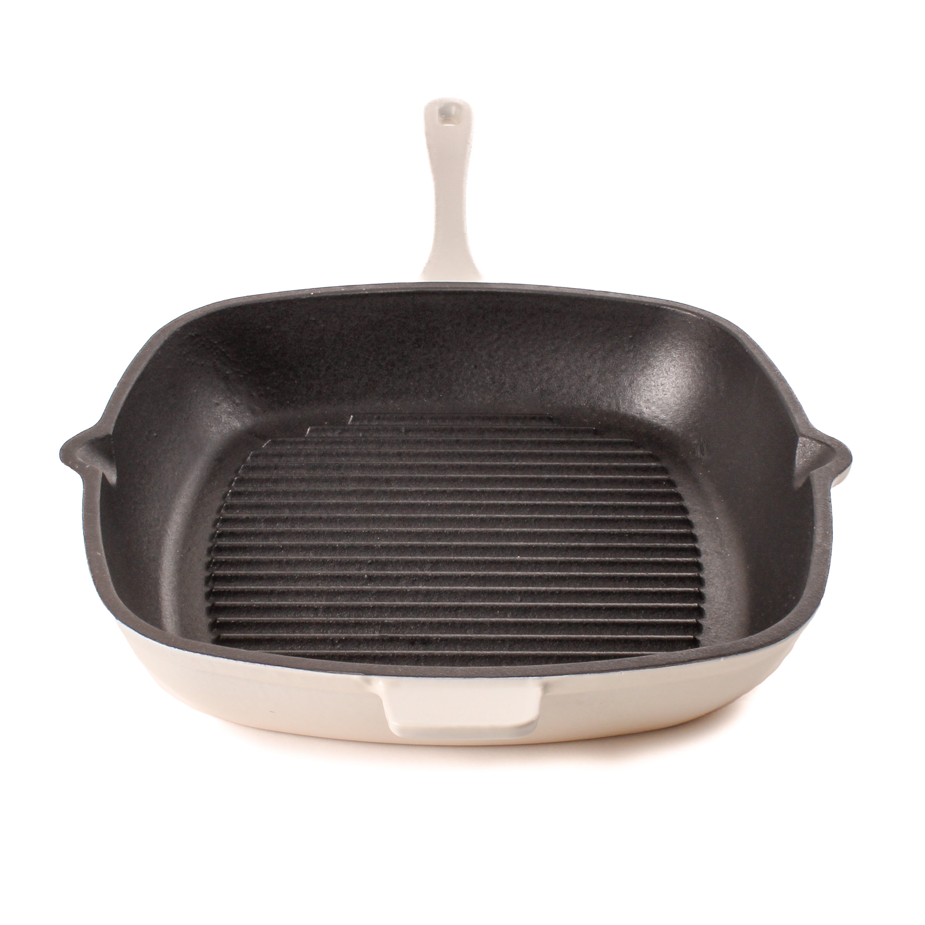 BergHOFF Neo 2-Piece Cast Iron Grill Pan Set with Steak Press - 11 Inch Nonstick Griddle for Stovetop & Oven - Perfect for Grilling Steaks, Burgers & Vegetables at Home or Camping