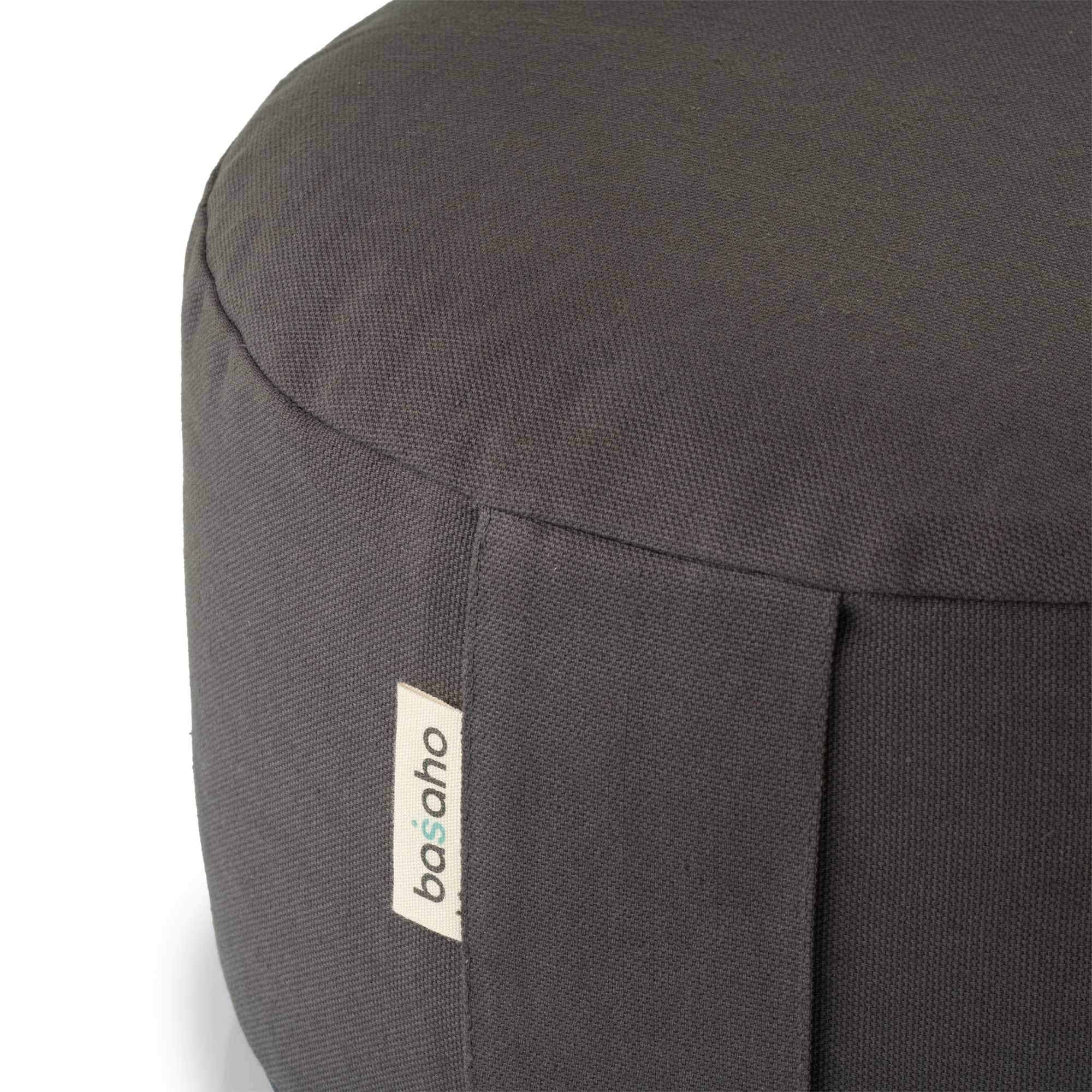 Organic Buckwheat Meditation Cushion with Removable Washable Cover - Certified Zafu Yoga Pillow for Zen Practice, Home Meditation & Yoga Studio Use