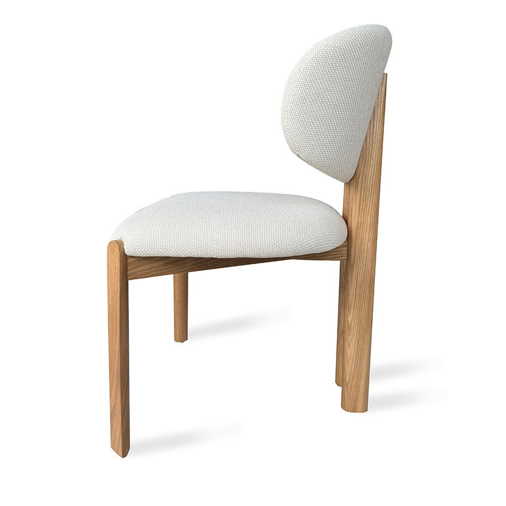 BERLY Dining Chair - Modern Oat & Natural Wooden Chair for Kitchen, Dining Room, or Home Office - Comfortable & Stylish Seating Solution