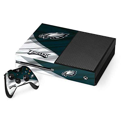 Officially Licensed NFL Philadelphia Eagles Gaming Skin Decal for Xbox One Console & Controller Bundle - Perfect for Gamers & Sports Fans