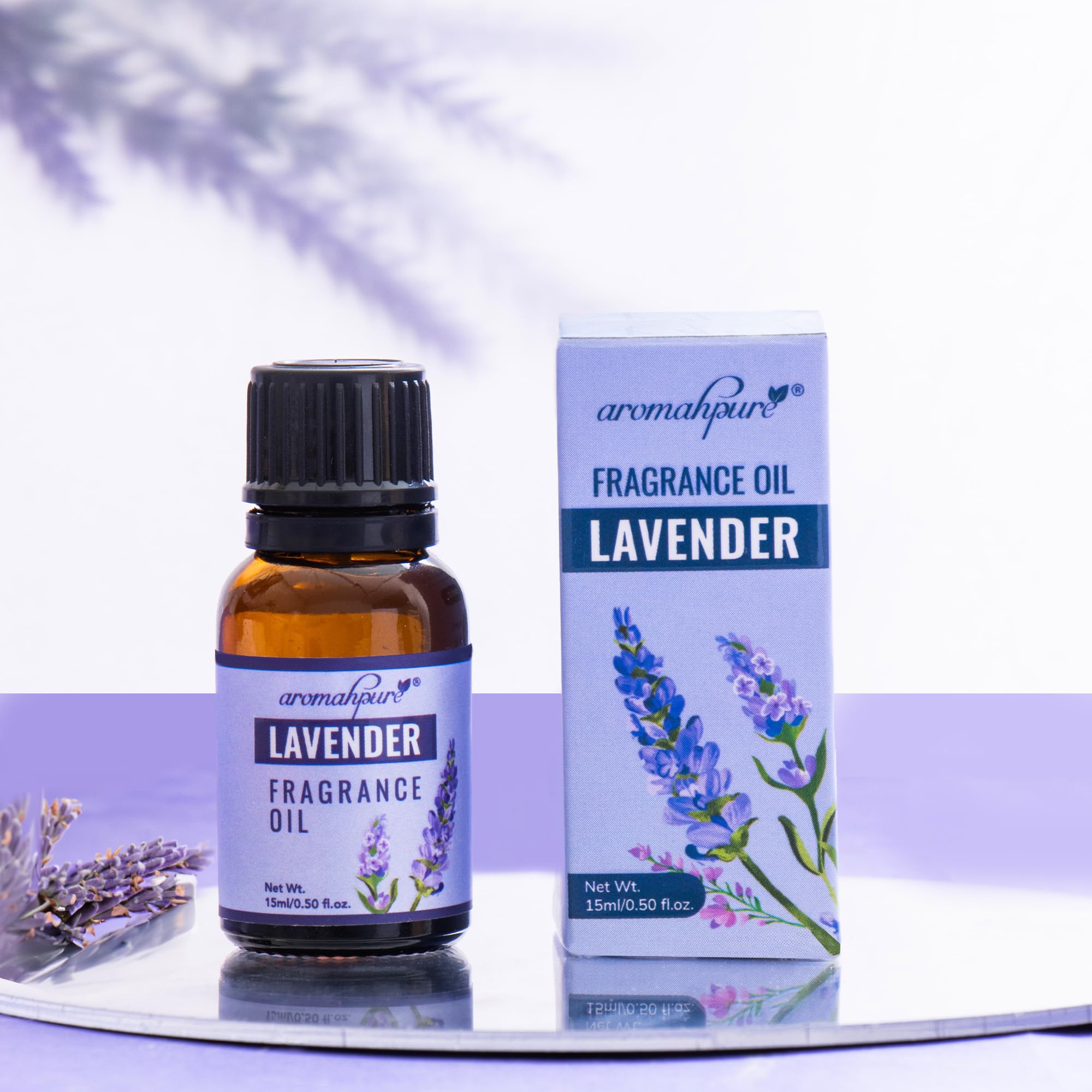 Aromahpure Lavender Essential Oil - 15ml | Premium Aromatherapy Oil for Relaxation & Meditation | IFRA Certified Fragrance Oil for Diffusers, Candles, Soaps & Home Scenting | Perfect for Stress Relief, Yoga & Bedtime Relaxation