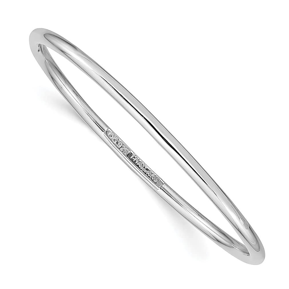 925 Sterling Silver Slip-On Bangle Bracelet for Women - Adjustable Expandable Cuff, Stackable Fine Jewelry Gift for Her - Perfect for Everyday Wear, Special Occasions & Layering Looks