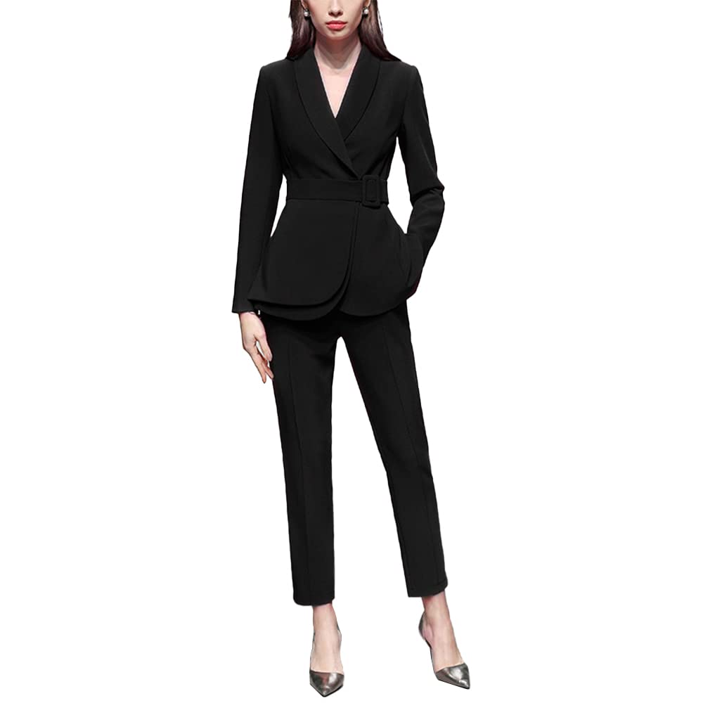 Elegant Women's Business Suit Set - Office Blazer & Pants for Professionals
