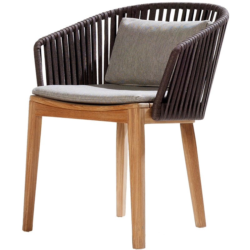 Rattan Chair and Table Set - Natural Wood Patio Furniture for Outdoor Dining, Garden, and Backyard Relaxation