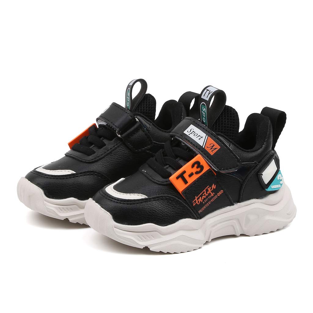 Gaoqi Baby Shoes - Neutral Lightweight Outdoor Sports Sneakers for Kids - Comfortable Casual Walking Shoes for Boys & Girls - Perfect for Playground, School & Daily Activities - Black