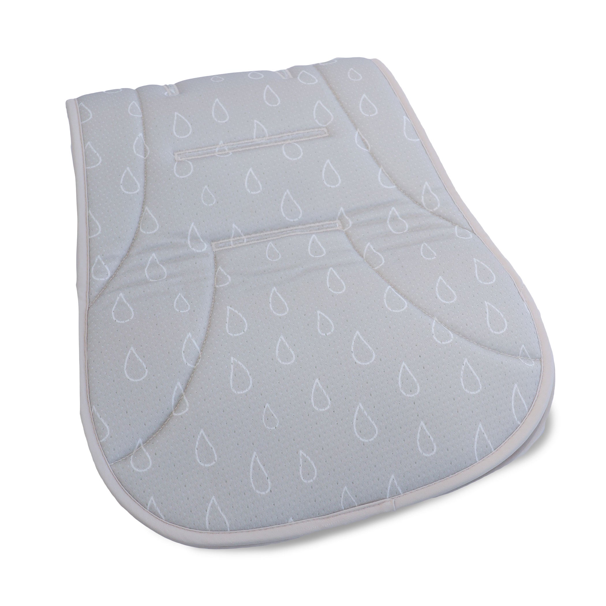 Nordic AIR+ Reversible Pram Liner - Sand & Grey - Breathable Baby Stroller Insert for Comfort & Support - Perfect for Walks, Shopping & Travel