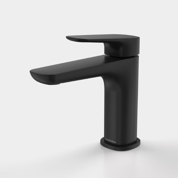Caroma Contura II Basin Mixer - Matte Black Finish | Modern Bathroom Faucet for Sink | Perfect for Home, Hotel & Commercial Use