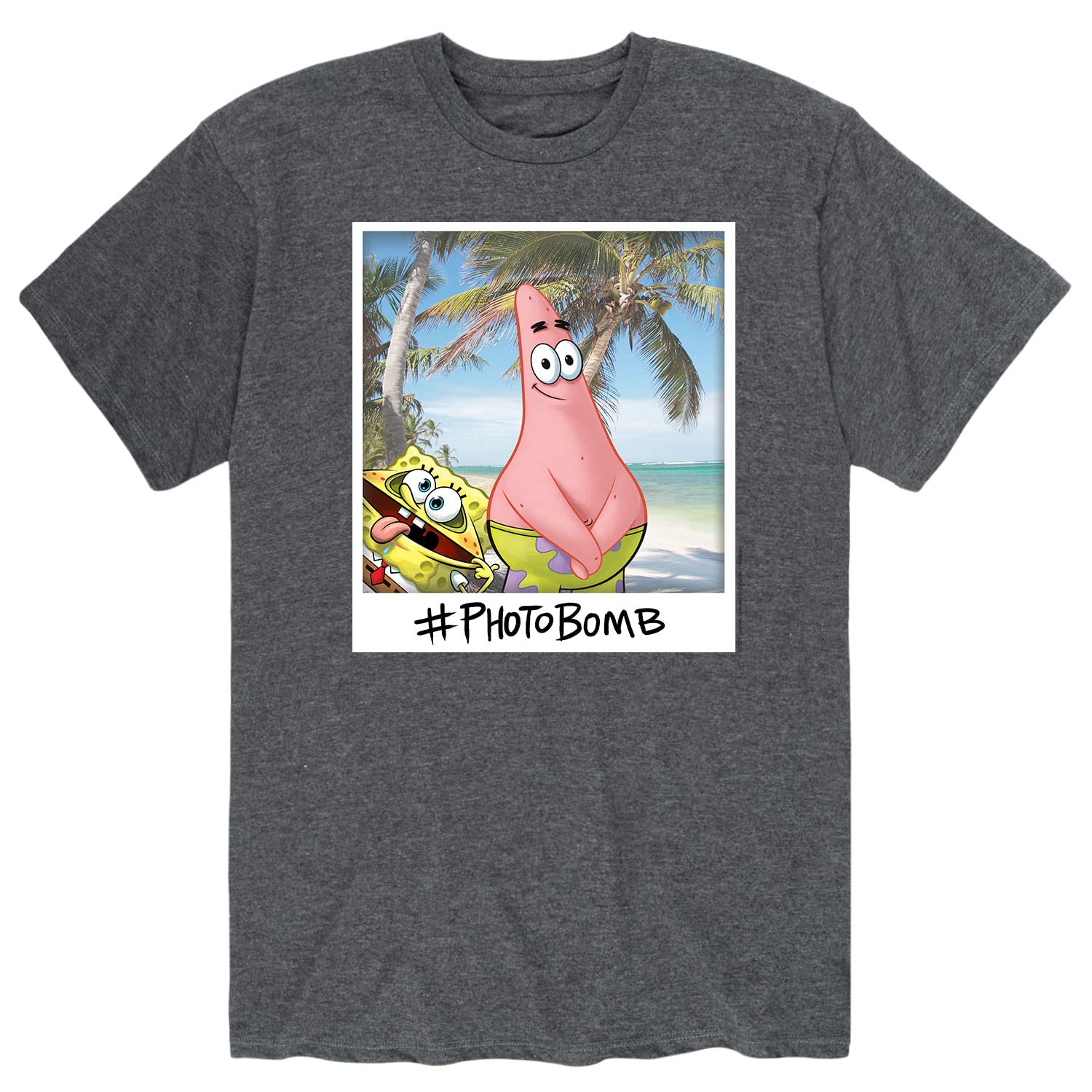 HYBRID APPAREL Spongebob Squarepants Men's T-Shirt - Spongebob & Patrick Best Friends Graphic Tee for Casual Wear, Gifts & Cartoon Lovers