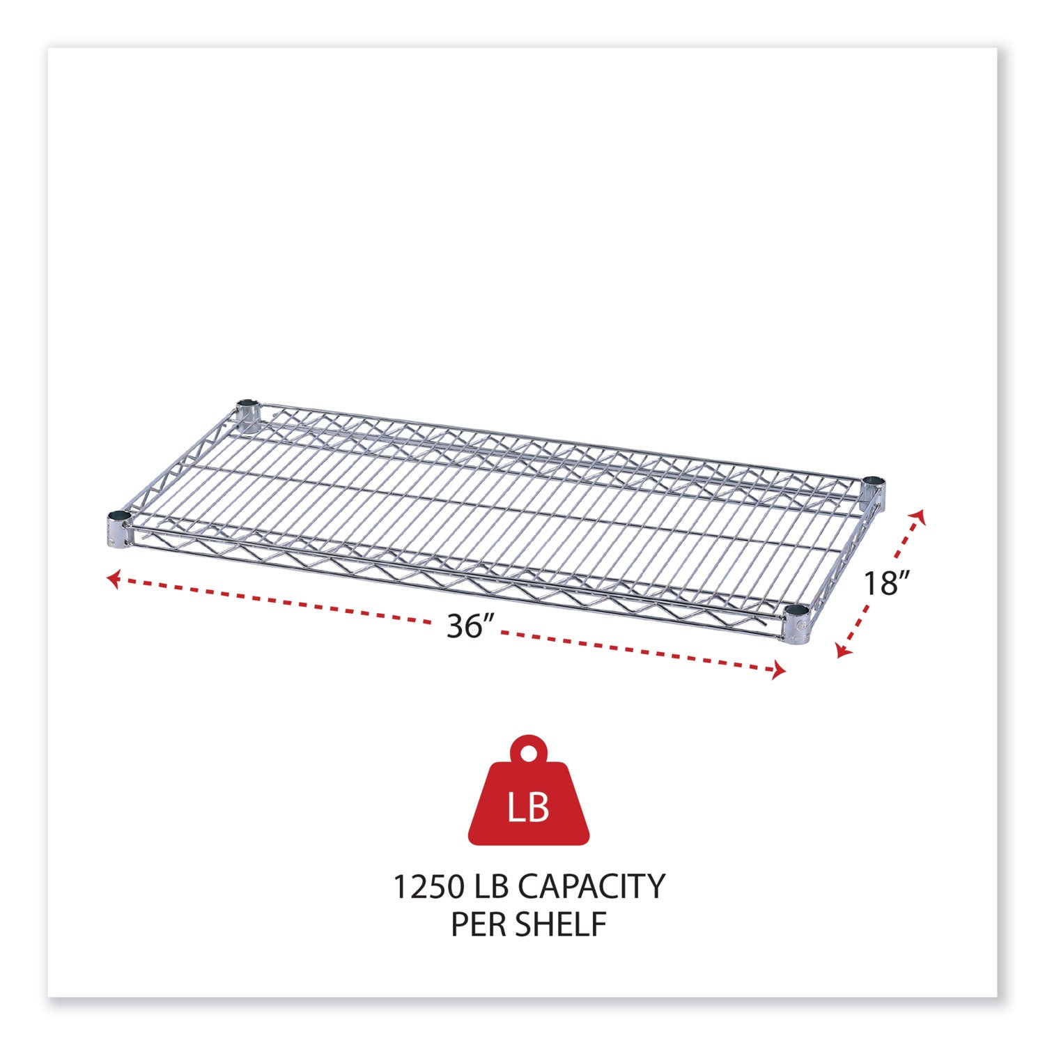 Alera® Industrial Wire Shelving Extra Wire Shelves - 36