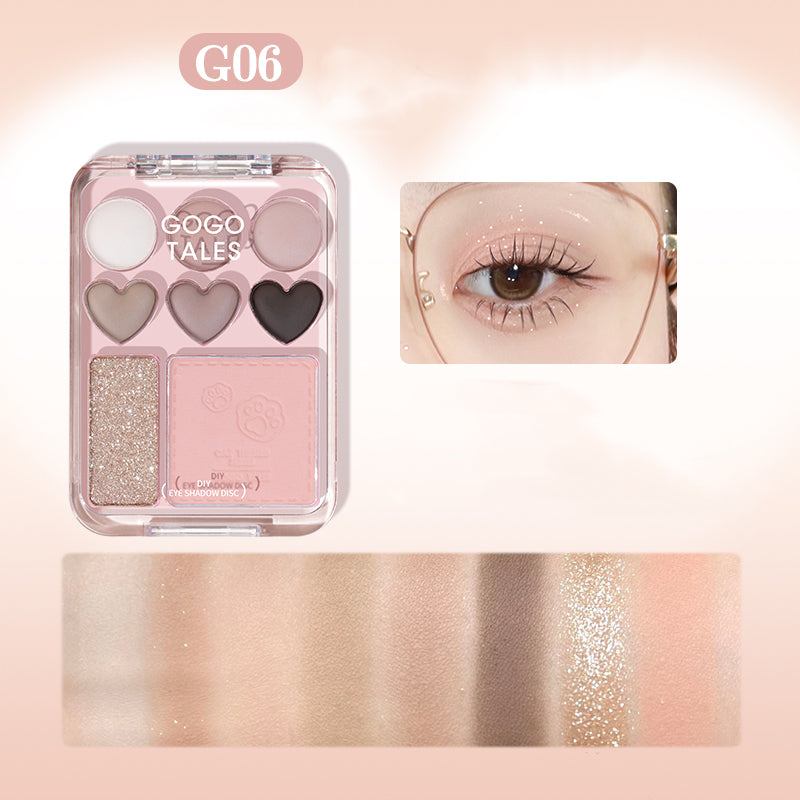 GOGOTALES Sweetheart Blush & Eyeshadow Palette - 18 Color Makeup Set for Natural & Glam Looks | Vegan & Cruelty-Free | Perfect for Date Night, Wedding & Everyday Wear