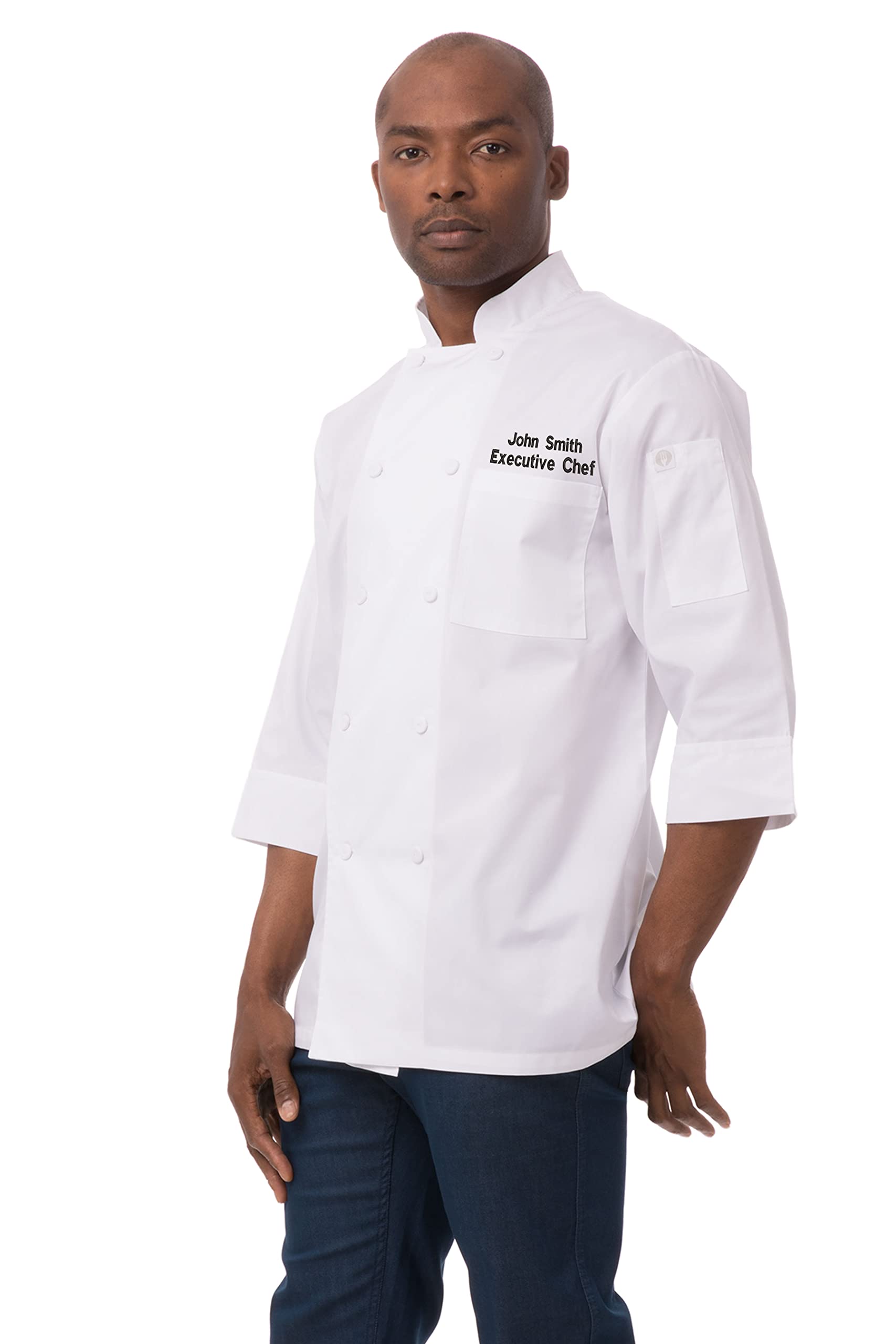 Chef Works Custom Men's Morocco Chef Coat - Professional Kitchen Apparel for Cooking, Baking & Culinary Arts | Durable & Stylish Chef Uniform for Restaurants & Catering