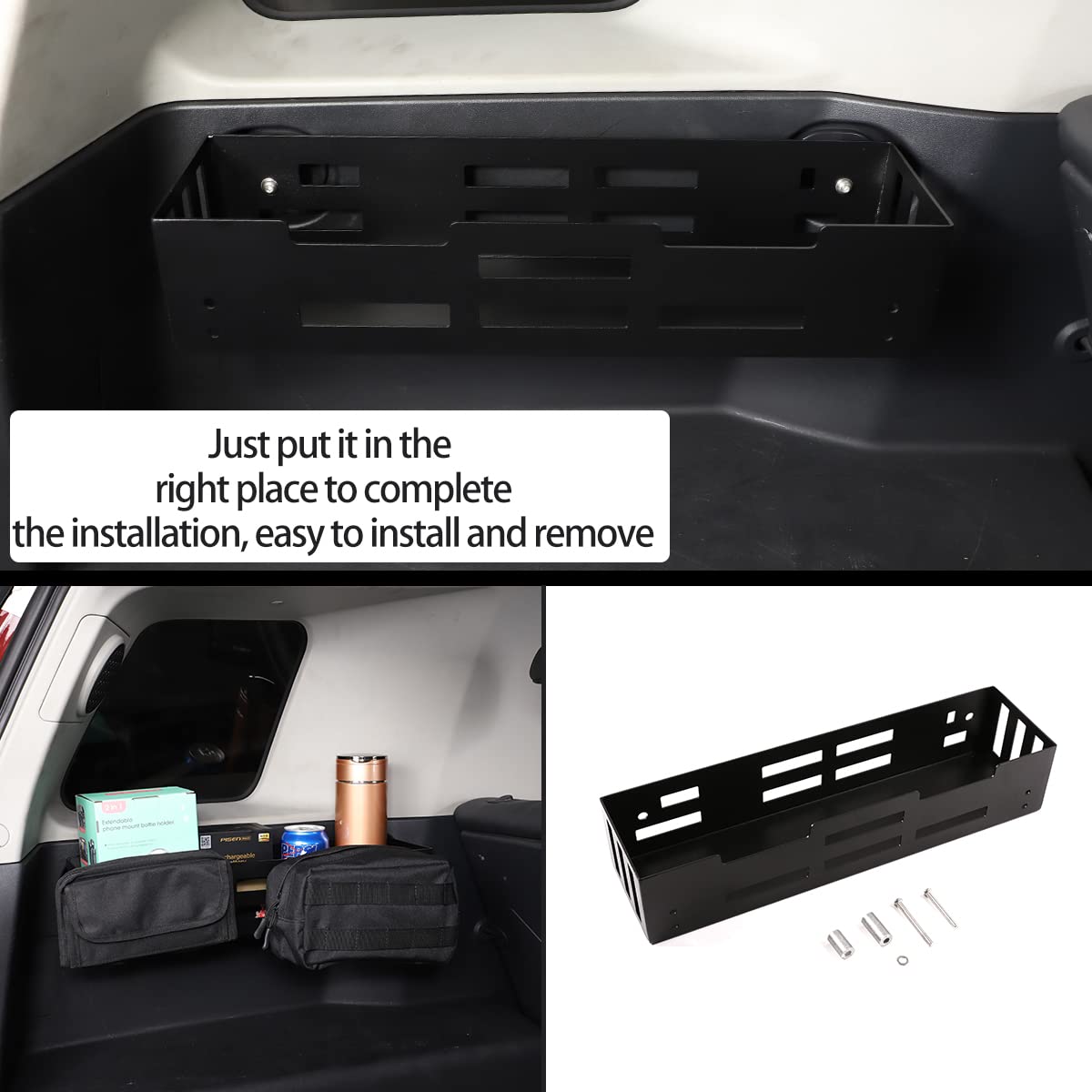 HappyHorse Trunk Organizer for Toyota FJ Cruiser 2007-2021 - Left Side Storage Box A | Car Accessories for SUV Cargo Management & Road Trip Organization