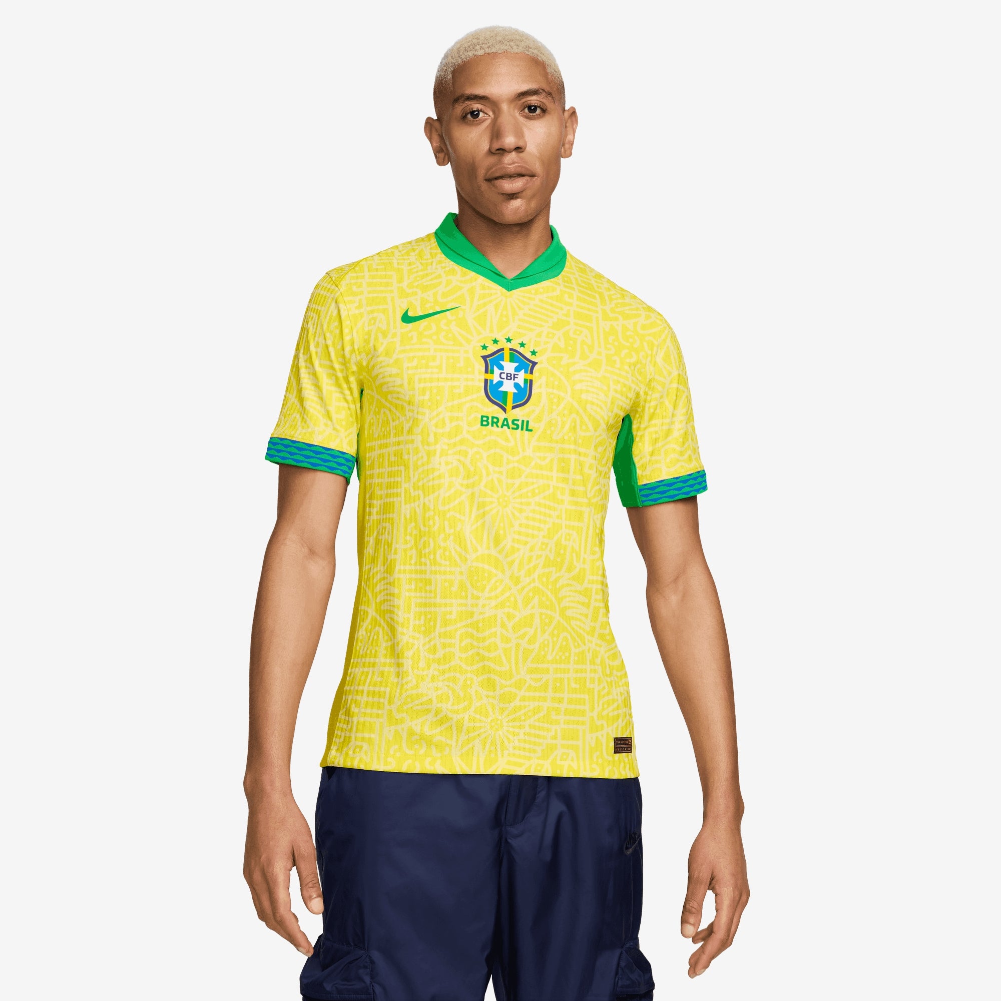 Nike Brazil 2024 Match Home Soccer Jersey - Authentic Football Shirt for Men & Women - Perfect for Games, Training & Fan Support