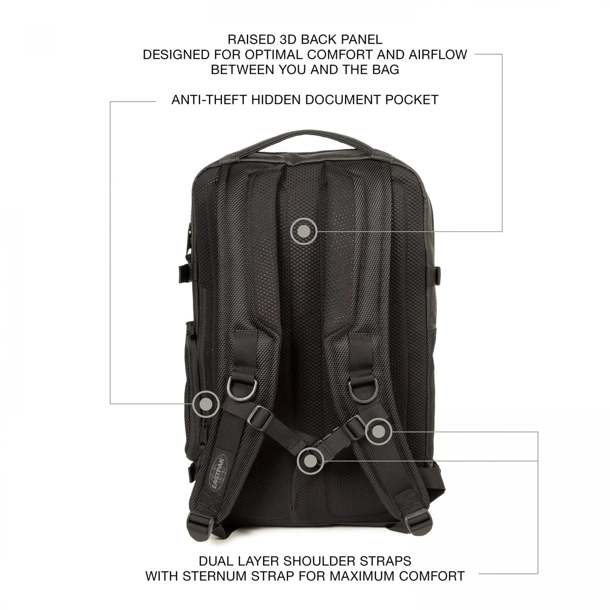 Eastpak Tecum L CNNCT Backpack - Lightweight Laptop Backpack for School, Travel & Work - Durable Water-Resistant Coat for Everyday Use