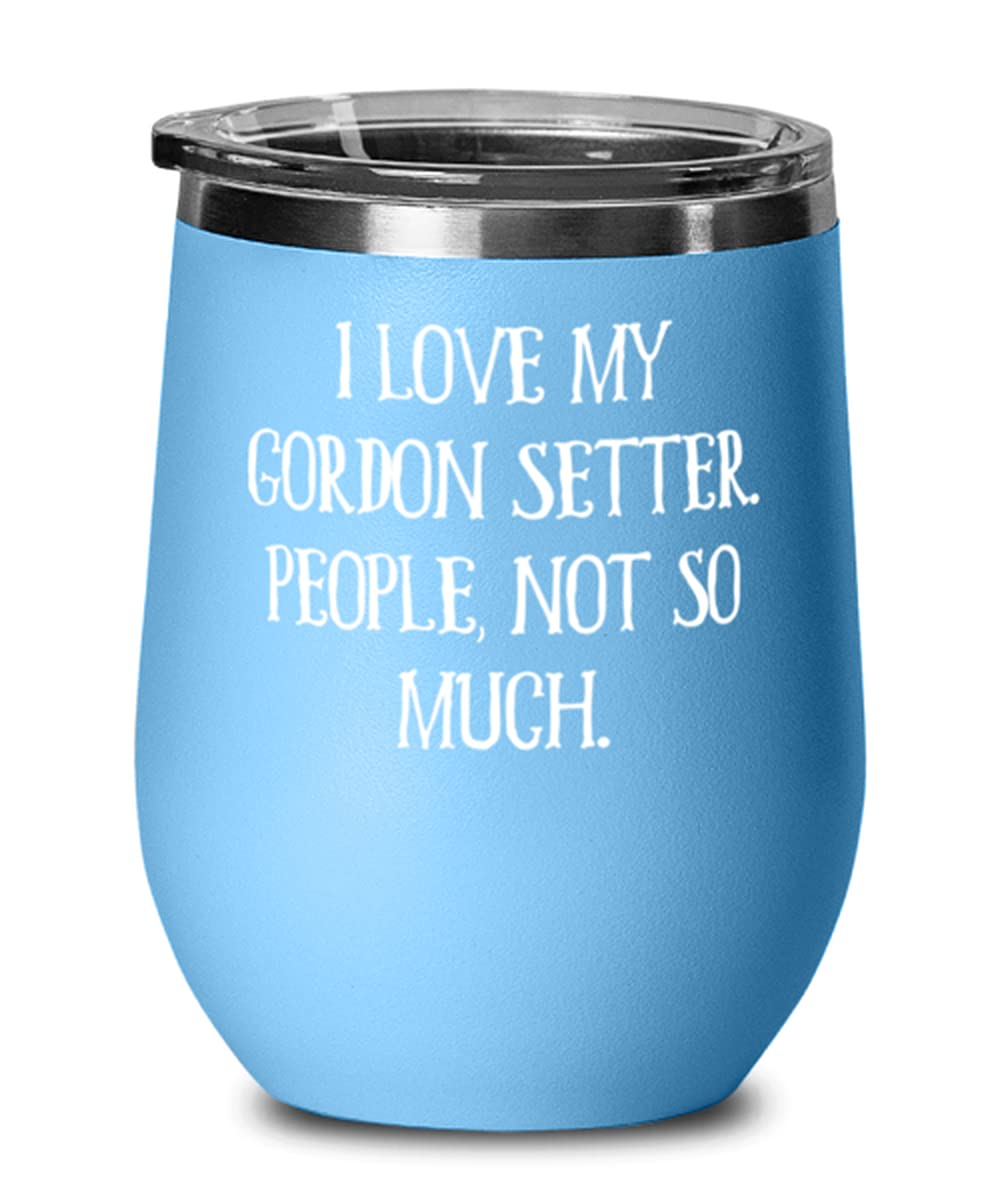 Gordon Setter Dog Lover Wine Glass - Inspirational Gift for Dog Owners & Friends - Perfect for Parties, Gifts & Wine Tasting